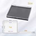 Magnetic Makeup Palette with Clear Top, 3Pack Empty Eyeshadow Pan Dispensing Storage Box with 60Pcs Adhesive Metal Stickers for DIY Cosmetics Lipstick Blush Powder-4.8" x 4"Palette