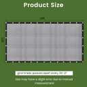 [Windscreensupplyco] 60-70% 10 FT X 20 FT Mesh Tarp/Shade Cloth 9-Needle Knitted Heavy Duty Black with Grommets for Green House, Garden, pergola, Pools, Dump Truck