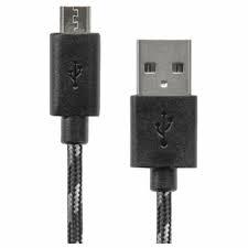 CELLCandy Extended Length Charge and Sync Micro USB Cable - Black, 6.5 ft