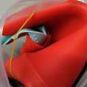 Silicone Crock pot Liners,Slow Cooker Liners, 6-7 Quart Oval Reusable Crock pot Divider Insert,BPA-Free, Dishwasher Safe (6-7 QT_Blue+Red)