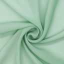 58" Solid Color Chiffon Fabric Rustic Sheer Bridal Wedding Party Decorations Backdrop, Sage Green, 5 Yards