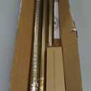 YNL Tension Shower Curtain Rod 34-66 Inch, Adjustable Spring Tension Curtain Rod No Drilling, Non-Slip, Never Rust, Stainless Steel, for Small Window Laundry Door Entryway, Gold