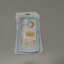 Anuck for iPhone 13 Case Wavy Edge Clear Back Design, Anti-Slip Grip Cute Wave Curly Frame Shape Shockproof Soft TPU & Hard Bumper Protective Phone Case Cover for Women Girls, Dark Blue