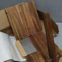 Wooden Tortilla Press with 50pcs Parchment Paper & Stainless Steel Dough Scraper, Large Mexican Square Flour Tortillera Presser Homemade for Tortillas Roti Burrito, Tacos, Pataconera, 8 inch