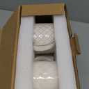 getstar 16oz Large Ceramic Coffee Mugs Set of 4 with Big Handles, Aesthetic Stackable Coffee Cups Stoneware Mug with Embossed Design for Coffee, Tea, Latte, Cappuccino, Dishwasher&Microwave Safe