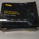 Gas Can Spout Replacement Kit, Gas Can Nozzle Replacement (6 Kit-Yellow) All gaskets are installed and ready to use upon receipt. For 1/2/5/10 gallon gas can. Easy and convenient to use
