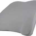 Memory Foam Lumbar Support Pillow Back Pain Relief Ergonomic Back Cushion for Office Chair Car Seat Gaming Chair Washable Cover Improves Posture Grey
