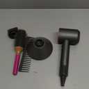 Casdon 73252 Dyson Supersonic Styling Set | Interactive Toy Hairdryer for Children Aged 3 Years & Up | Looks and Works Like The Real Thing, Grey