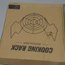 Canning Rack, Water Bath Canner Rack, Stainless Steel Canning Jar Lifter with Foldable Contoured Handles for Home Kitchen Use (12inch)