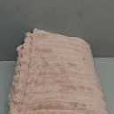 NEWCOSPLAY Super Soft Throw Blanket Pink Premium Silky Flannel Fleece 3D Ribbed Jacquard Lightweight Bed Blanket All Season Use (Pink Ribbed, Throw(50"x60"))