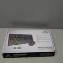 Redragon S156 Wireless Keyboard and Mouse with Tri-Mode, Mechanical Feel Keyboard and 4800 DPI 61G Ultra-Light Gaming Mouse, RGB Backlit, 4 Macro Keys, Long Battery Life for PC, Mac, Ideal for Gamer