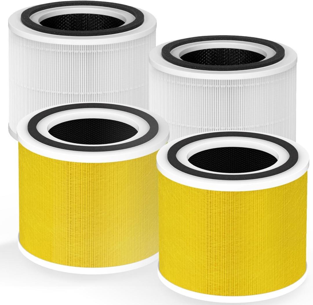 14 True HEPA Replacement Filter Compatible with Puro 240 Air Purifier, 3-in-1 True HEPA Filter Replacement with HP-14 Activated Carbon Filter 240 HP-14 4pack