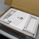 YAOHUOO Dual Monitor Stand Riser, 39Inch Large Monitor Stands for 2 Monitors, Computer Monitor Stand, Wooden Desktop Oraganizer Shelf for Office Desk Computer,Laptop,TV (White)