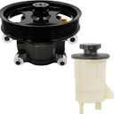 Power Steering Pump with Pulley Reservoir fit for Ford Expedition 2003-2006,for Ford f-150 2004-2008,for Lincoln Mark LT 2006-2008(20-312P1/3R903)