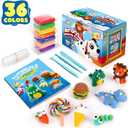 Sago Brothers 36 Colors Air Dry Clay, Soft Modeling Clay for Kids with Tools & Tutorial, Christmas Gifts for Kids Age 3-12, Toys Crafts for Girls and Boys