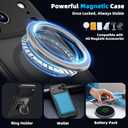 2 x Magnetic Slim Fit Case for iPhone 17 Pro Max 6.9", Compatible with MagSafe, Matte Hard PC Protective Cover, Military Grade Drop Protection, Full Camera Protection, Anti-Scratch Phone Case (Black)