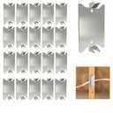 Nail Plates for Wood Studs, 1.5 x 2.5 Inch Sharp Pointed Prongs, Cable Wire Protector Plate, Anti-Nail Protection Plate Shield, Protecting Plumbing and Wiring, Iron Galvanized Material (2.5in-50pcs)