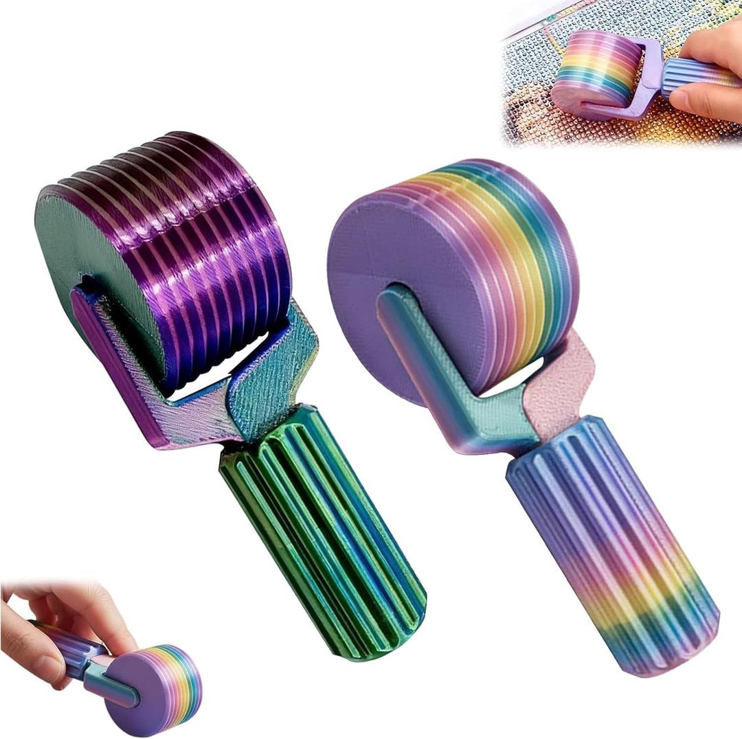 2-Pack Diamond Art Roller - Diamond Painting Tools, DIY Craft Tool for Rhinestone Embroidery, Diamond Painting Press Roller for Smooth Pressing, Diamond Painting Tools and Accessories