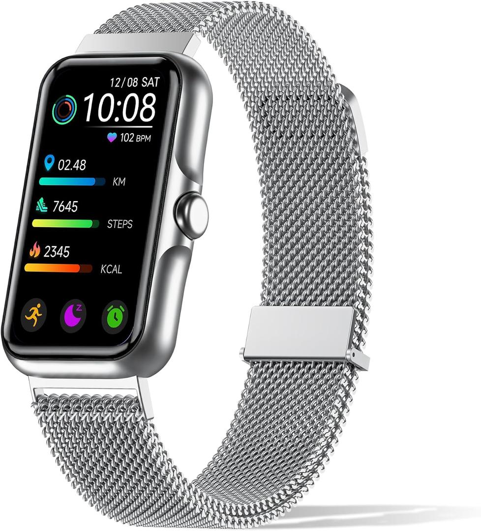 Health Fitness Tracker, Smart Watch with 24/7 Heart Rate and Blood Oxy-gen Monitor, Sleep Tracker with IP68 Waterproof, Activity Tracker Pedometer Step Counter for Women Men, Standard