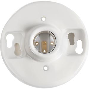 Saysurey 1 Pcs Medium Base E26 Lamp Holder Ceiling Light Sockets White Bulb Socket Incandescent Fluorescent CFL Lamp Holder 660w 250v (Porcelain)