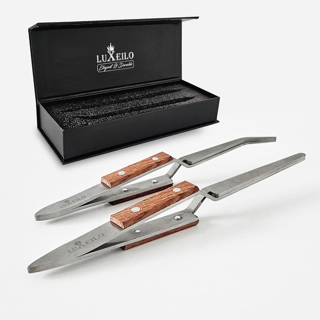 Multi-Functions Nail Shaping and Pincher Tweezers Tools -2PCS Nail Shaping Tool Kit- Nail Shaping Clamp  Professional Nail Tool for Acrylic & Gel Nails-Reusable Nail Shaper- Nail Art Tool