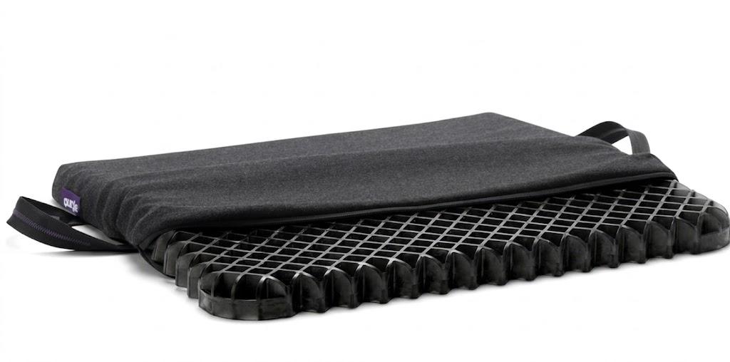 Black Royal Seat Cushion - Seat Cushion for The Car Or Office Chair - Temperature Neutral Grid