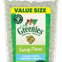 Greenies Feline Veterinarian-Recommended Adult Natural Dental Cat Treats, Catnip Flavor, 9.75 oz. Tub (EXP 10/01/26)