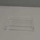 HIIMIEI Acrylic Napkin Holder Tray,8mm Thick Acrylic Guest Towel Holder 8.5x4 inches, Crystal Clear Table Cocktail Napkin Holder for Bathroom,Restaurant,Office,Commercial,Kitchen,Party (8.3*4.7")