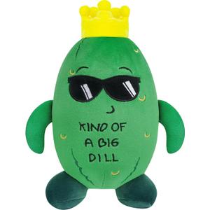 Pickle Stuffed Animal Plush Toy - Pickle Plush Toy, Cucumber Plush Plant with Sunglasses and Yellow Corolla, Positive Toys Gift for Friends Kids, Home Office Decor, Birthday Christmas