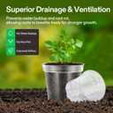 VIVOSUN 40 Packs 3/4/5/6 Inch Clear Nursery Pots with Drainage Holes, Reinforced Plastic Seedling Pots for Plants, Flowers, Cuttings, and Succulents, 40 pcs Plant Labels