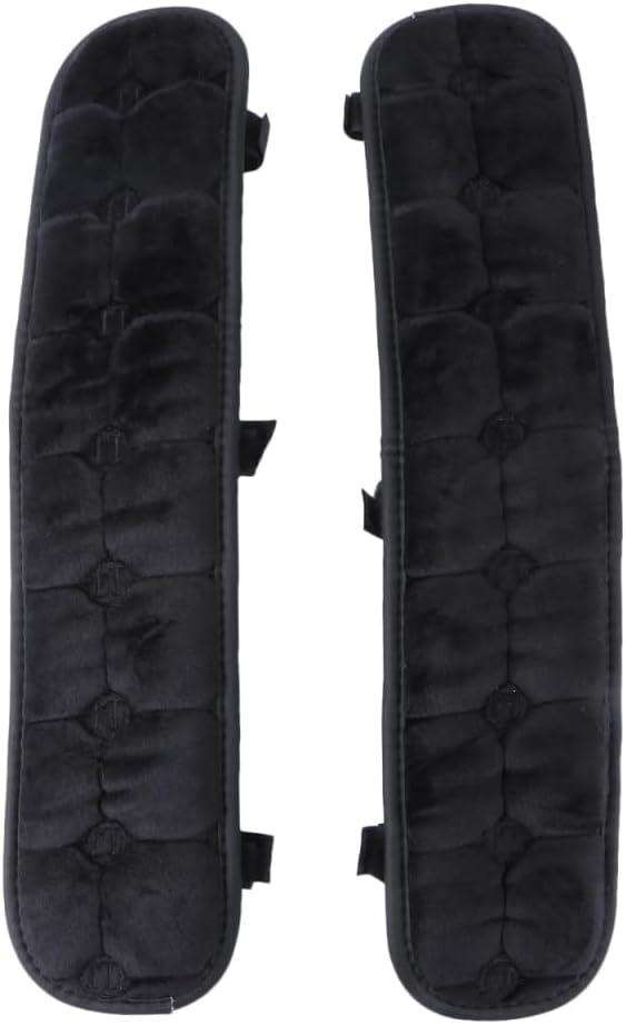 Gatuida Office Chair Armrest Covers, Black Elastic Arm Rest Pads, Synthetic Material, 17.71 x 3.93 Inch, Pair for Gaming Chairs, Lounge Chairs, Office Chairs