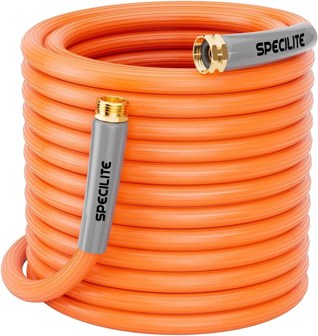 SPECILITE Garden Water Hose 100 ft x 5/8", 450-1300psi for Hot/Cold Water