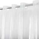 No Hook PEVA Shower Curtain or Liner - 8G Heavy Duty Clear Bathroom Shower Curtain No Hooks Required, Waterproof Plastic & PVC Free, Standard Size 71 x 74, Clear