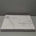 Stone Dish Drying Mats for Kitchen Counter (16x12In), Quick Dry Dish Drying Mat with Anti-Slip Pad, Absorbent Stone Dish Drying Mat, Match Any Countertop, White marble style, BPA Free, Designed in USA