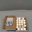 Homemory 24pcs Remote Timer LED Tea Lights Candles, 400+Hours Flickering Flameless Battery Operated Votive Candles for Tabletop Lighting, Centerpieces Decor, Holiday Decor (Cool White Glow, White Base)