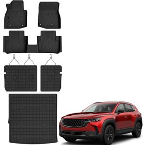 AUXKO Floor Mats Cargo Mat Backrest Mat for Mazda CX-50 Hybrid 2025 2026