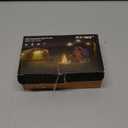 Portable LED Tent Lamp Emergency Lights with Hook, Hurricane Bulb Lantern Equipment for Camping, Hiking, Backpacking, Fishing Outage, Multicolor, 4 Pack, D-CLOSED-HOOK