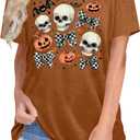 Womens Halloween Shirt Hocus Pocus Shirts Sanderson Witch Broom Graphic Tshirt Raglan Color Block Tops (M)