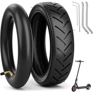 8.5'' Tire&Tube,8 1/22 Electric Scooter Tire Replacement Wheels for Gotrax Gxl V2/Xiaomi M365,8.5x2 Spare Wheel Tires for Front/Rear Replacement Tires Butyl Rubber Curved Valve(Inner+Outer)