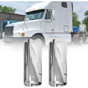 Chrome Pairs Set Door Mirrors Cover Fit For 2005-2017 for Freightliner Century for Columbia Truck Side Mirrors Covers
