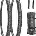 SIMEIQI Pair of 26"x1.75" Bike Tires with or Without Inner Tubes for 26x1.5/ 26x1.75/26x1.95 Replacement Tire for Hybrid City Road Commuter Bicycles