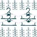 40 Pack Baby Hangers, Dark Green, Plastic, Space Saving, Anti Slip, Heavy Duty, Hangers for Closet, Kids Hangers, Nursery, Toddler, Clothes Hanger