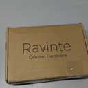 Ravinte 50 Pack 25 Pairs Semi-Overlay 1/2 inch Self-Closing Face Frame Cabinet Hinges Gold Half Wrap-Around Kitchen Cabinet Door Hinges Face Mount Cabinet Hardware