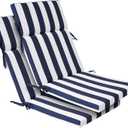 Enipate 2 Pack Outdoor High Back Chair Cushion, Weather Resistant Adirondack Rocking Chair Cushions, Patio Chair Seat Cushions, 44.5 inches x 20.5 inches x 3 inches