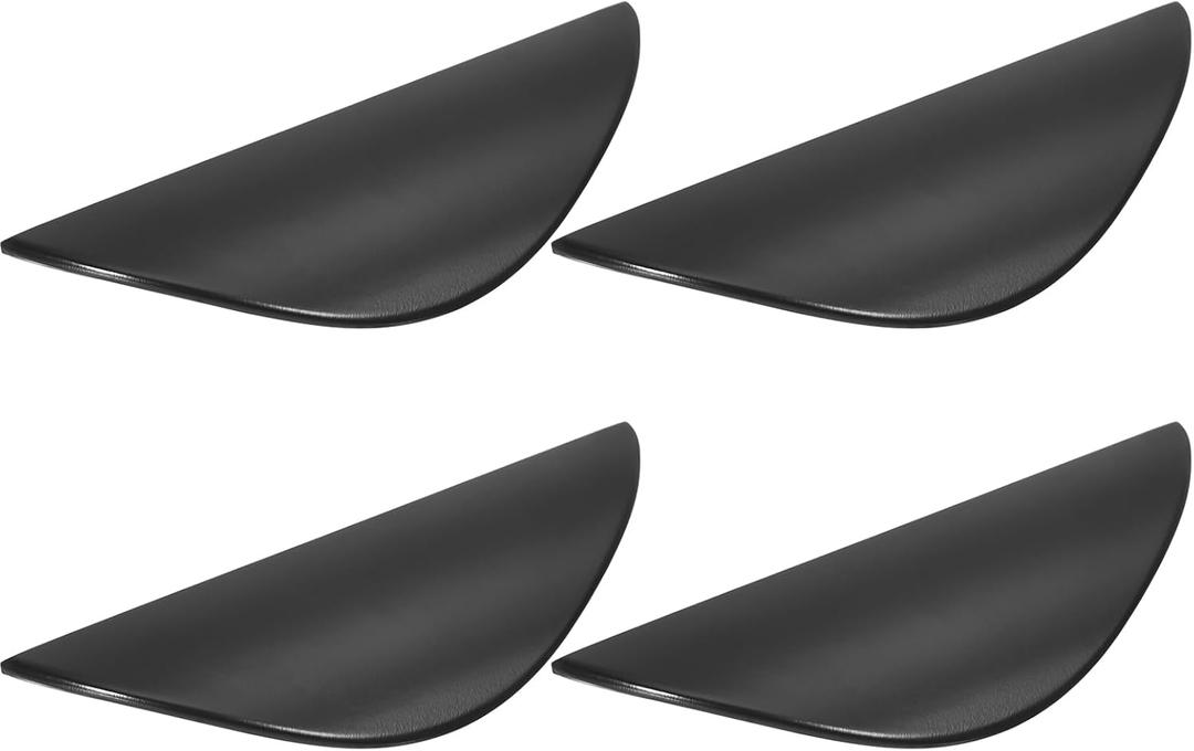 uxcell Cabinet Handles - 4pcs Black Drawer and Door Pulls, 1-1/4 Inch Hole Center for Kitchen or Bath Cabinet Hardware