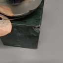 Deco 79 CosmoLiving by Cosmopolitan Marble Orb Bookends, Set of 2 4" W, 7" H, Silver