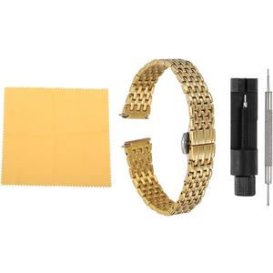 Stainless Steel Mesh Watch Band Quick Release Metal Watch Strap Adjustable Fold Butterfly Clasp Replacement Bands for Men Women