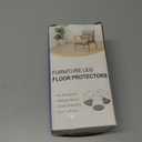 24 Pcs Chair Leg Floor Protectors for Hardwood Floors Silicone Covers Felt Pads Furniture Leg Caps Anti-Scratch Reduce Noise Fit (1-5/16" to 2")