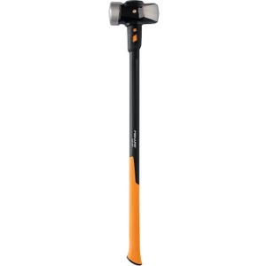 Fiskars PRO IsoCore 10 lb Sledge Hammer, 36", Shock-Absorbing Handle, Wedged Demolition Face, Orange/Black