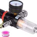 1/4" BSP Air Compressor Moisture Filter Trap Oil Water Separator Regulator Lubricator